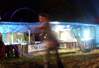 glowstick dancer - Glastonbury Festival 2002