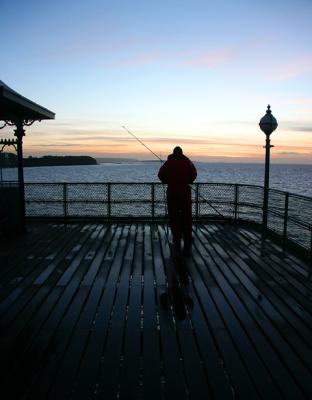 Fishing on Clevedon Pier