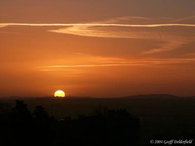 sunrise over Bristol