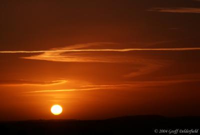 sunset over Bristol