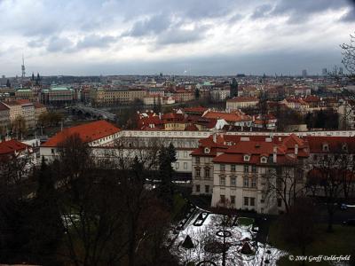 view over Prague from castle