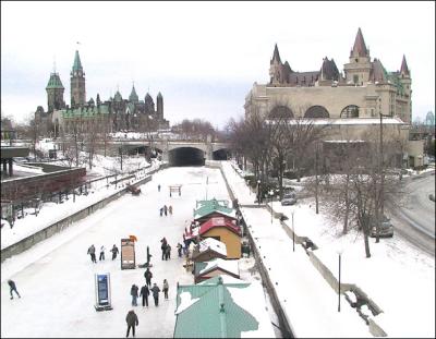 Skateway on Rideau Canal - Ottawa