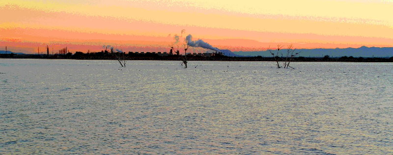 Smoke at Sunset