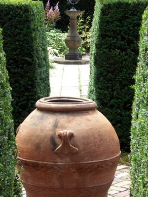 Urn, Looking to Sundial, Front Garden