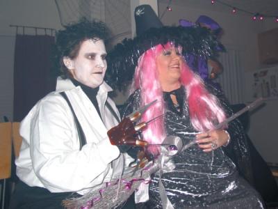 Edward Scissorhands and the Pink-Haired-Witch
