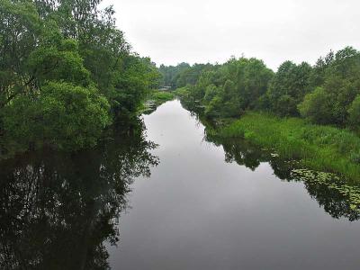 The river on the outskirts of Kupiskis