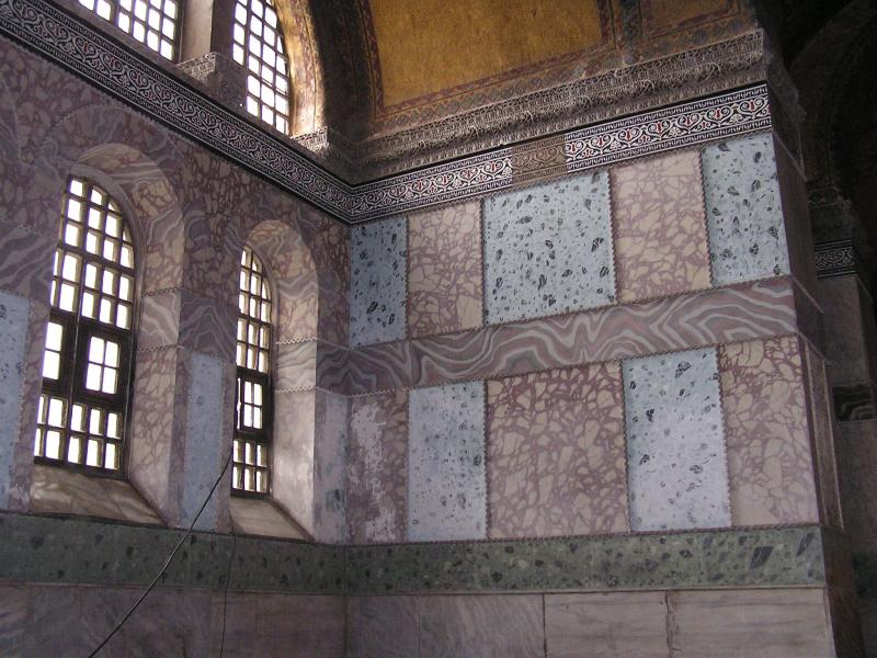The finest marble lines the walls
