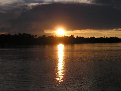 sunset on the Zambezi