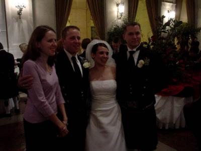 Bride and Groom with the Pinnixes