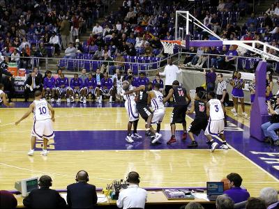 Scuffle for ball