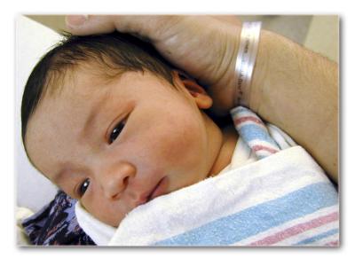 <B>Dad Tag</B><BR><I>Out of the womb only minutes ago...</BR>Michael Soo</I>