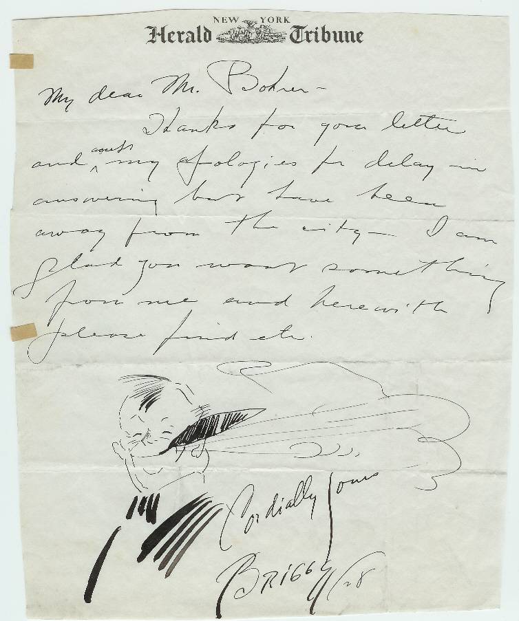 Correspondence with self-portrait