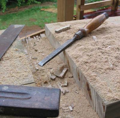 sharp steel + sawcuts = sawdust *