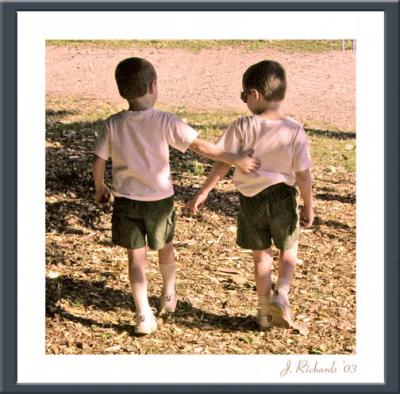 Don't walk in front of me, I may not follow. Don't walk behind me, I may not lead. Just walk beside me and be my friend.
