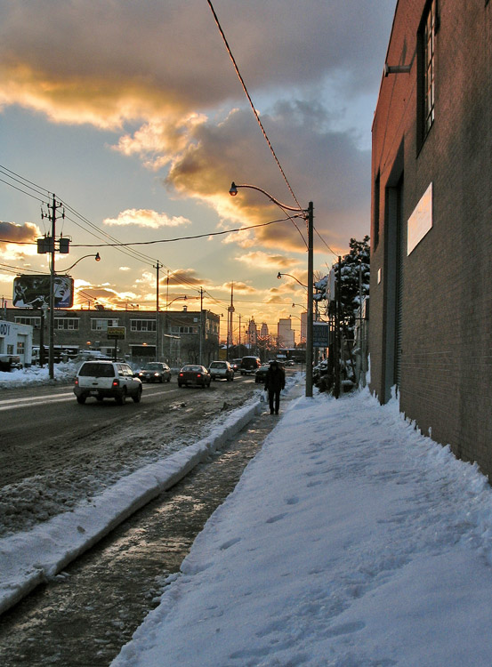 Eastern Ave at Sunset