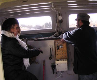 The Captain let me take over the wheel on our last river trip