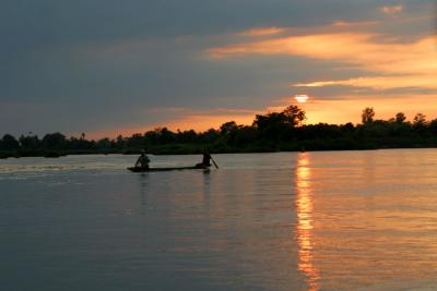 Sunset on the Mekong