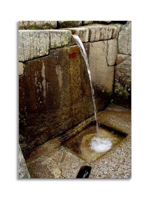 Machu Picchu water ritual fountain #1