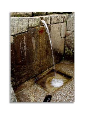 Machu Picchu water ritual fountain #1