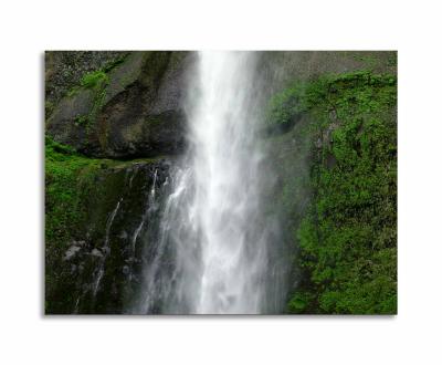 Multnomah Falls Against Cliff