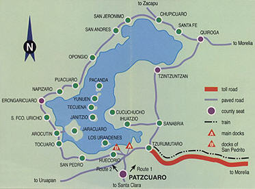 Patzcuaro Area Map