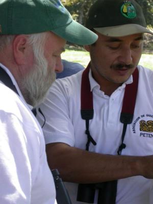 Checking the Field Guides with Jose