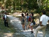 Listening to Jose describing the structures of the Great Plaza