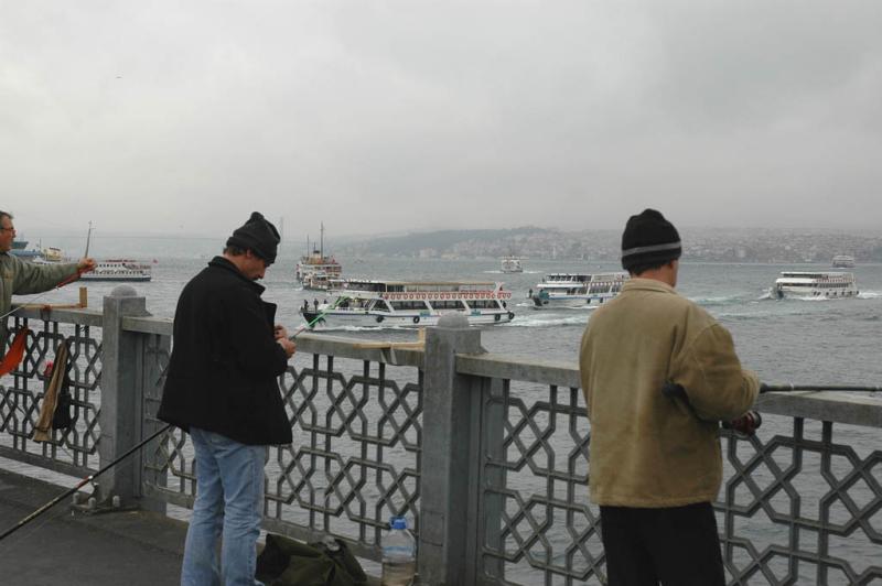 Fishermen on Galata Bridge