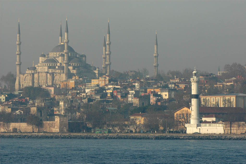 Blue Mosque from Bosporus ferry