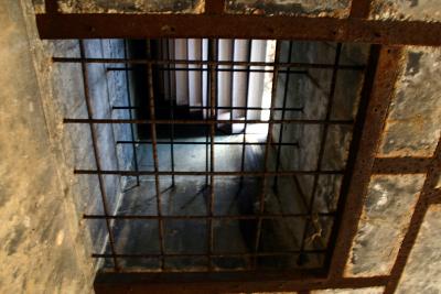 Ceiling in old bunker.