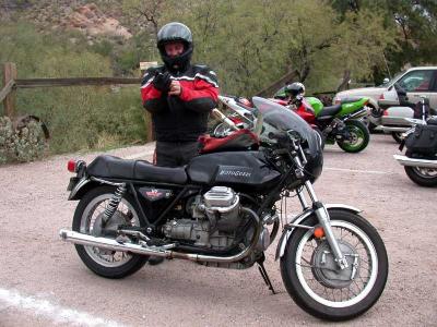 Dave and his Moto Guzzi V7 Sport