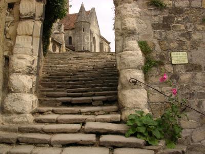 Escalier, église d'Auvers sur Oise