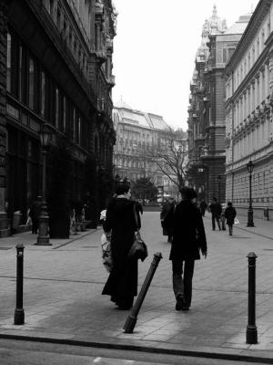 Vaci Utca pedestrian street