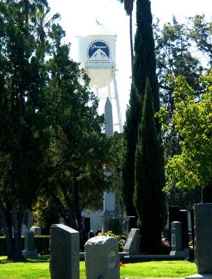 Cemetery is next to Paramount Studios