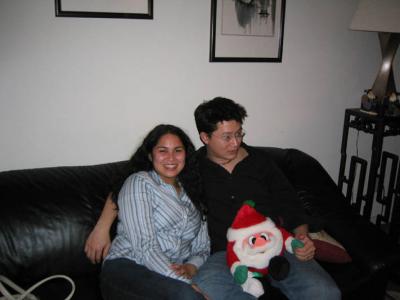 steph and alex at xmas @ the yaps!