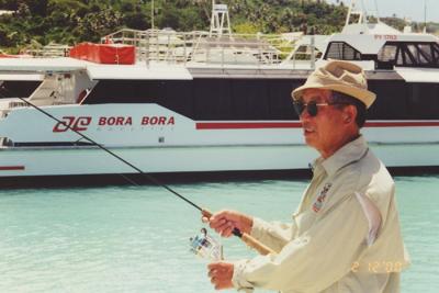 Fishing in Bora Bora in French Polynesia