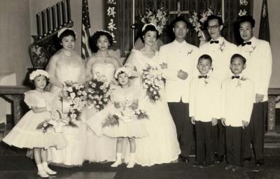 Our wedding at True Light Lutheran Church 9-9-56