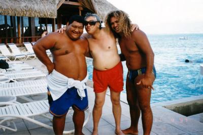 My son-in-law meets his long-lost cousins in Tahiti, ha ha ha