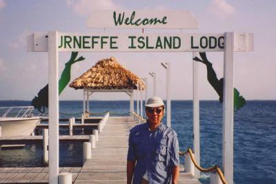 This is the nice new dock at Turneffe Island Lodge; it wasn't there when we were in Belize the year before