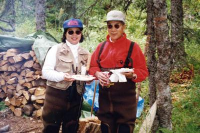 Food tastes extra-good when you're in the middle of the wild in Alaska