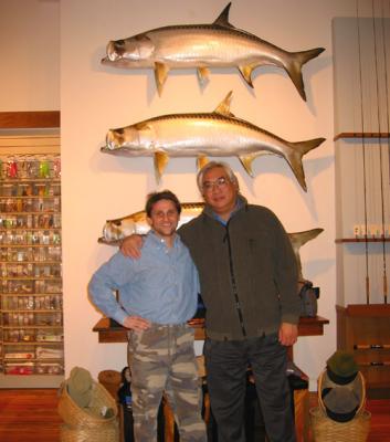 With Jon Fisher, owner of Urban Angler, NYC's premier flyfishing shop 1/10/04