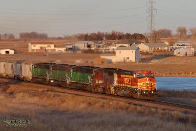 BNSF 504 West At Tonville, CO