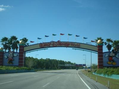 The gate to Disney World