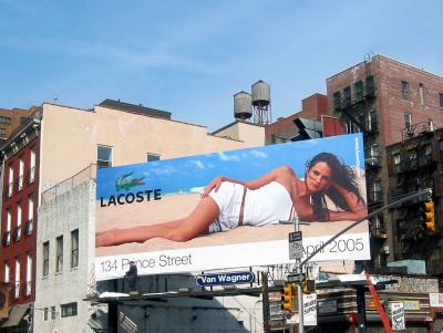 LaCoste  Billboard on Lafayette and Bond Street