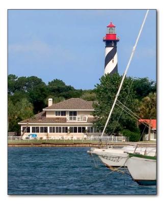 Lighthouse across the harbor