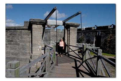 Patty on the draw bridge