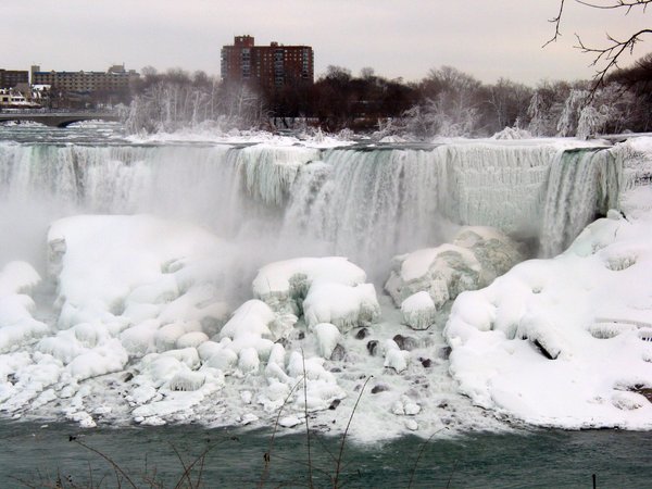 Frozen American falls