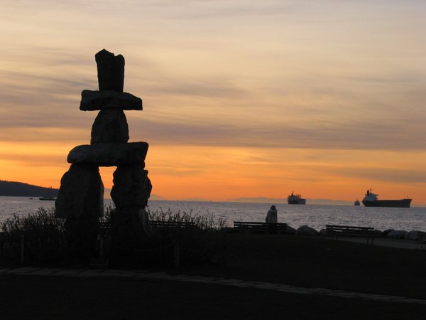 English Bay at sunset Vancouver