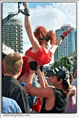 Squatters street party at Dizengoff circle