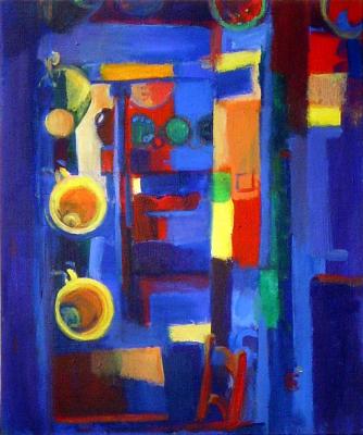 Blue Interior - 60 x 50 cm  - oil on canvas